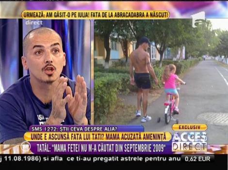 Liviu, golanul care își iubește la nebunie fetița, cu ochii în lacrimi: ”Mama fiicei mele nu m-a căutat din septembrie 2009”