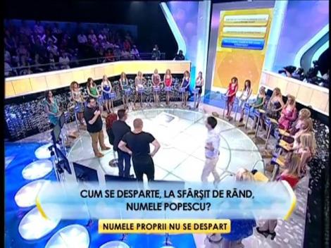 Runda 2: Cum se desparte, la sfârșit de rând, numele Popescu?