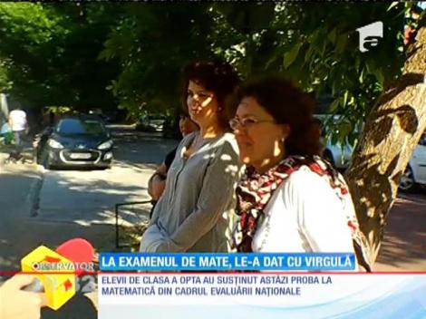 Evaluare naţională 2015. La examenul de mate, le-a dat cu virgulă