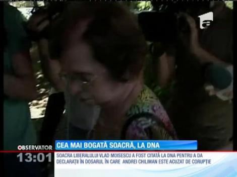 Soacra fostului trezorier PNL, Vlad Moisescu, audiată la DNA