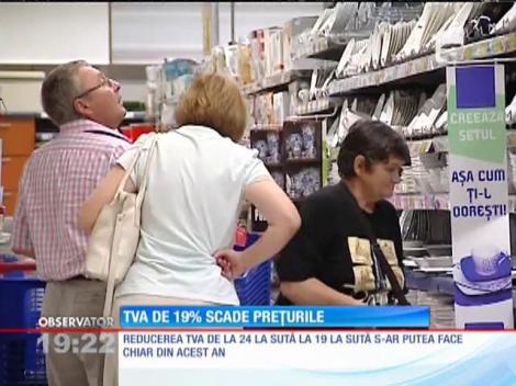 TVA-ul de 19 la sută le va aduce românilor facturi mai mici