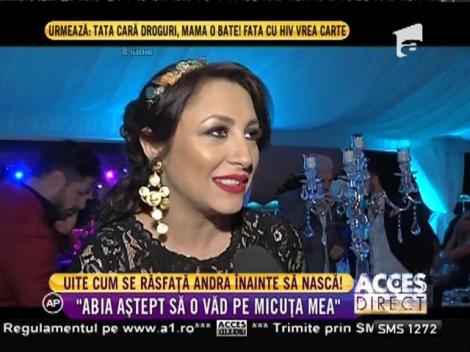 Pregătită să fie mamică de fată! Andra mai are foarte puţin până va naşte al doilea copil