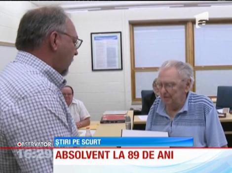 Un veteran de război american a luat BAC-ul la 89 de ani