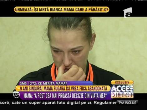 Mama Crina, femeia care a abandonat-o pe fiica ei, Bianca, e în România!