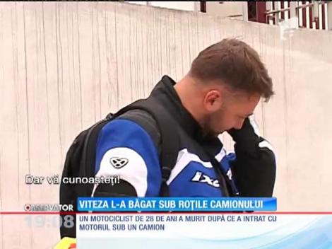 Un motociclist a murit sub ochii prietenilor, într-un accident cumplit!