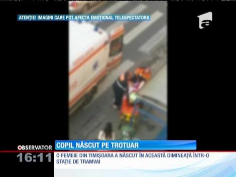 A născut într-o staţie de tramvai! Femeia era la a 6-a naştere, ultimii 4 copii fiind născuţi tot pe drumul spre spital!