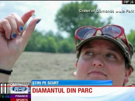 A găsit un diamant de 8 carate într-un parc!