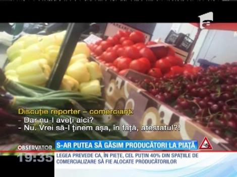 Se modifică Legea pieţelor. Ministerul Agriculturii vrea mai mulți producători în piețe