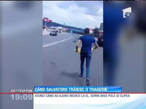 Imagini șocante! Motociclistul sfârtecat pe o şosea din Argeş nu a avut nicio șansă