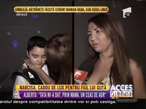 Fiul Narcisei și al lui Nicolae Guţă, maşină de lux şi ceas de aur, la doar 9 ani