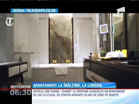 Turnul Shard din Londra adăposteşte un hotel cu o ofertă unică