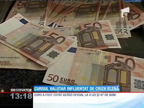 Cursul valutar influenţat de criza din Grecia