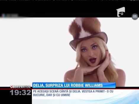 Delia Matache cântă alături de Robbie Williams
