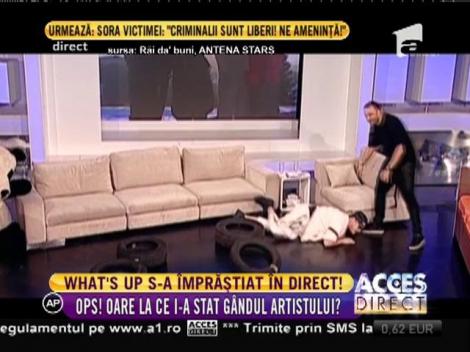 What's Up a căzut în direct! Vezi aici cum a reacționat artistul
