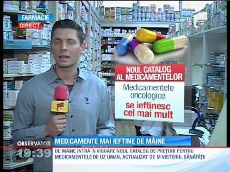 Medicamentele se ieftinesc cu 20%