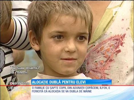 Alocațiile pentru copii se dublează