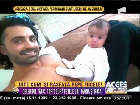 Tăticul Pepe, topit după fetele lui, Maria și Rosa