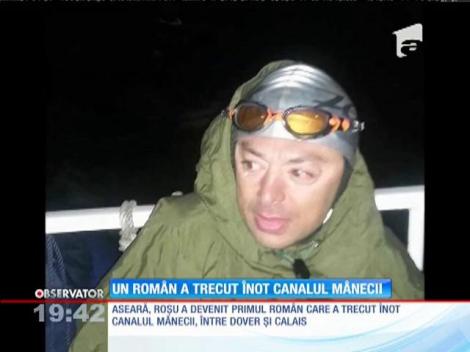 Sportivul amator Andrei Roşu, primul român care a traversat înot Canalul Mânecii