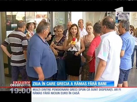 Grecia a rămas fără bani, poporul elen este debusolat