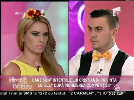Elly, afirmaţie surprinzătoare despre relaţia cu Cristian: "Vom fi împreună. Nu contează unde vom dormi."