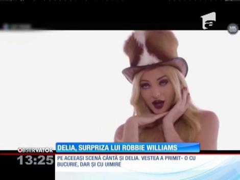 Delia va cânta în deschiderea concertului susţinut de Robbie Williams