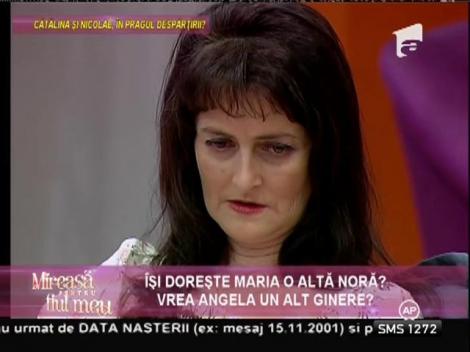 Angela: ”Pe Nicolae îl văd ca un ginere foarte rece față de mine”