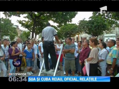 SUA  şi Cuba au anunţat, oficial, reluarea relaţiilor diplomatice după mai bine de 50 de ani de ostilitate