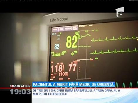A stat două ore şi jumătate într-un spital și nu a fost resuscitat. Pacientul a murit!