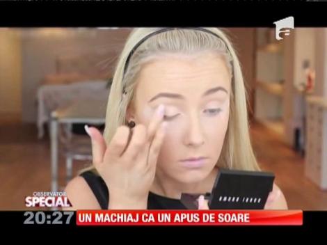 Special! Un machiaj ca un apus de soare