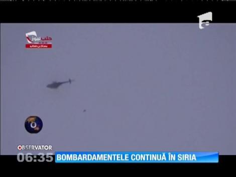 Bombardamentele continuă în Siria