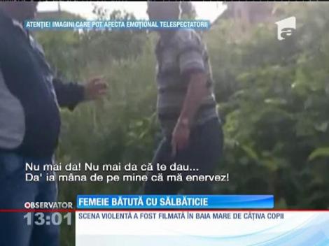 Femeie bătută cu sălbăticie de un vecin