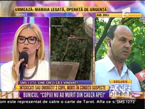 Primarul localității în care au murit doi copii: ”Apa din localitate nu este potabilă”