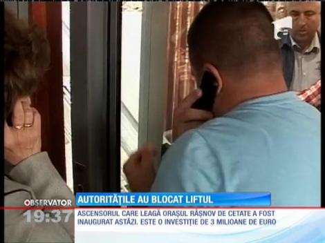 Liftul de trei milioane de euro de la Râşnov s-a blocat la inaugurare