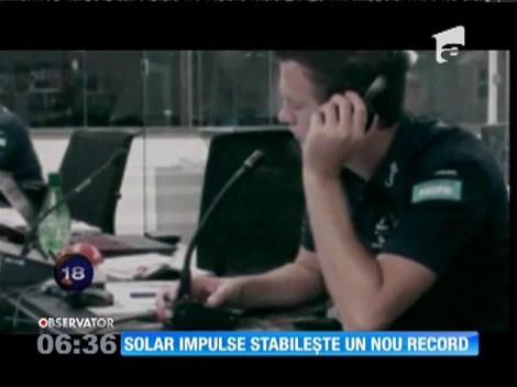 Avionul Solar Impulse 2 a bătut recordul duratei de zbor fără escală