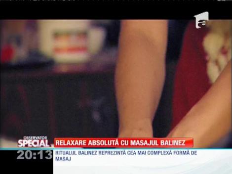 SPECIAL! Relaxare absolută cu masajul balinez