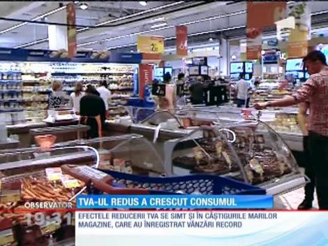 TVA-ul redus a crescut consumul românilor