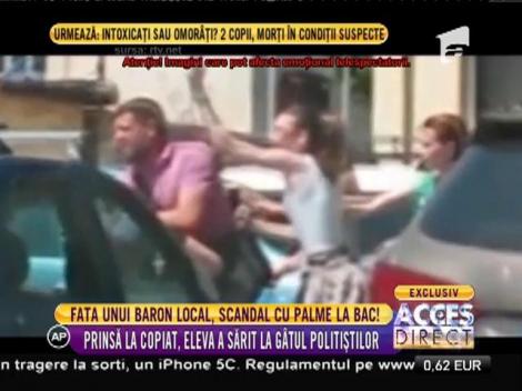 Prinsă copiind la Bacalaureat, fiica unui baron local a luat la bătaie un procuror!