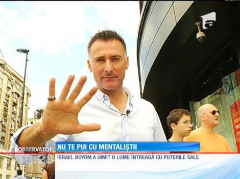 Mentalistul Israel Boyom, trucuri magice pe străzile Capitalei