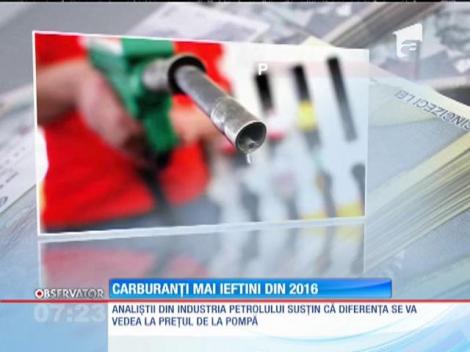 Preţul carburanţilor ar putea scădea de anul viitor cu circa 11%