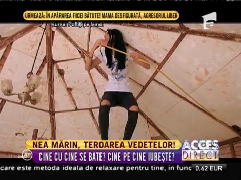 Nea Mărin, spaima vedetelor la "Poftiți și dăruiți"