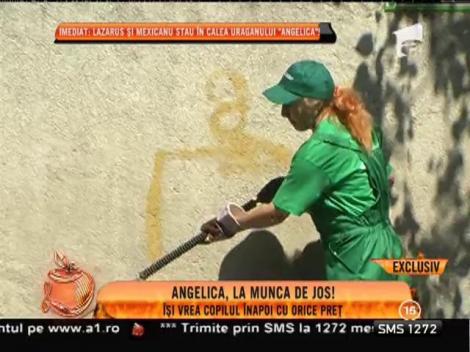 Angelica Constantin, la munca de jos!