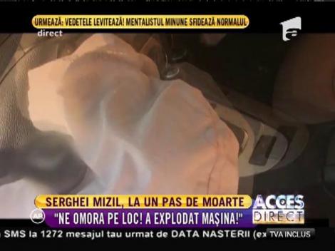 Serghei Mizil și soția lui, Cora, au scăpat ca prin minune dintr-un accident rutier