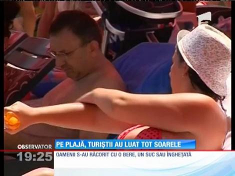 Turiştii de pe litoral nu țin cont de pericolele la care sunt expuși din cauza soarelui