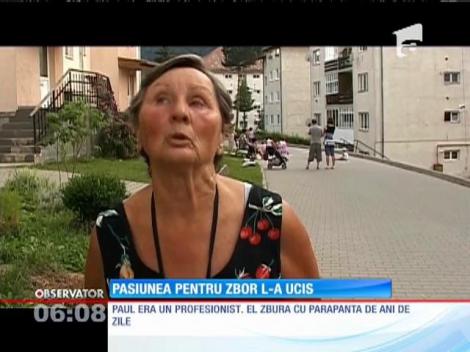 Pasiunea pentru zbor i-a fost fatală unui bărbat care s-a aruncat de la 2000 de metri cu parapanta