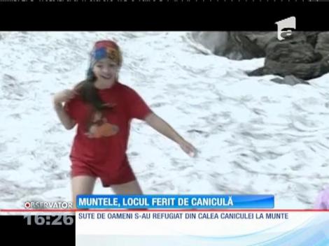 Bâlea Lac, locul ferit de caniculă