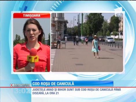 Cod roşu de caniculă! Temperaturi record în zona de vest a României