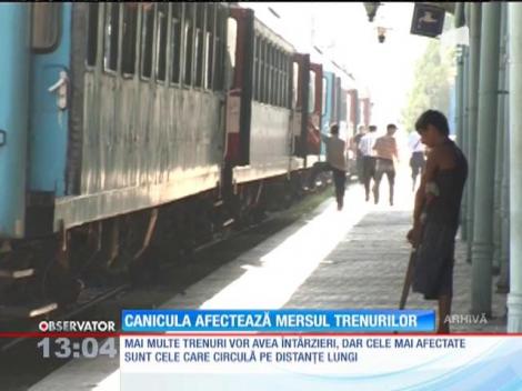 Canicula afectează mersul trenurilor. Există risc de deraiere!