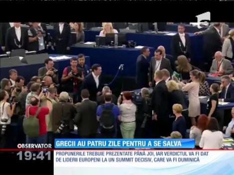Grecii au patru zile pentru a se salva
