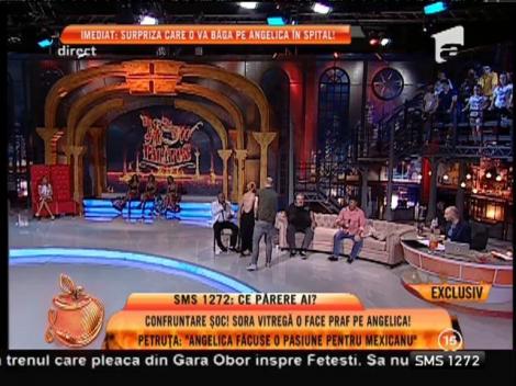 Bătaie în platoul "Un Show Păcătos"! Angelica Constantin a sărit să-şi bată sora vitregă
