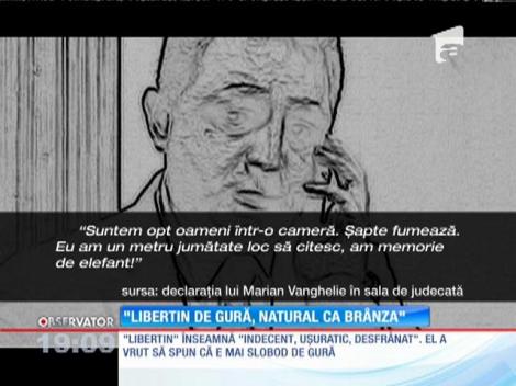 Marian Vanghelie le-a spus judecătorilor să-l elibereze